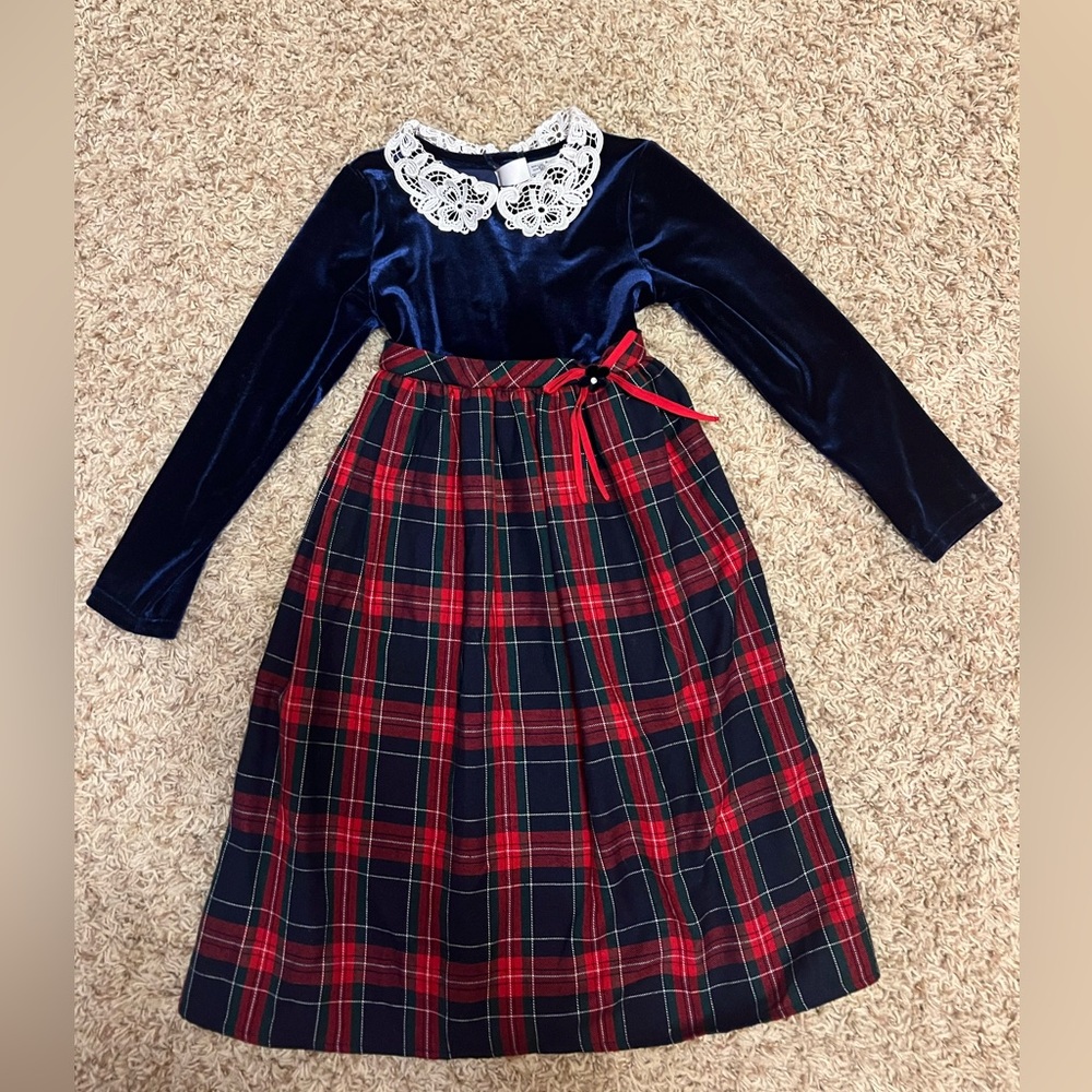 Vintage Girls Christmas Dress Size 6